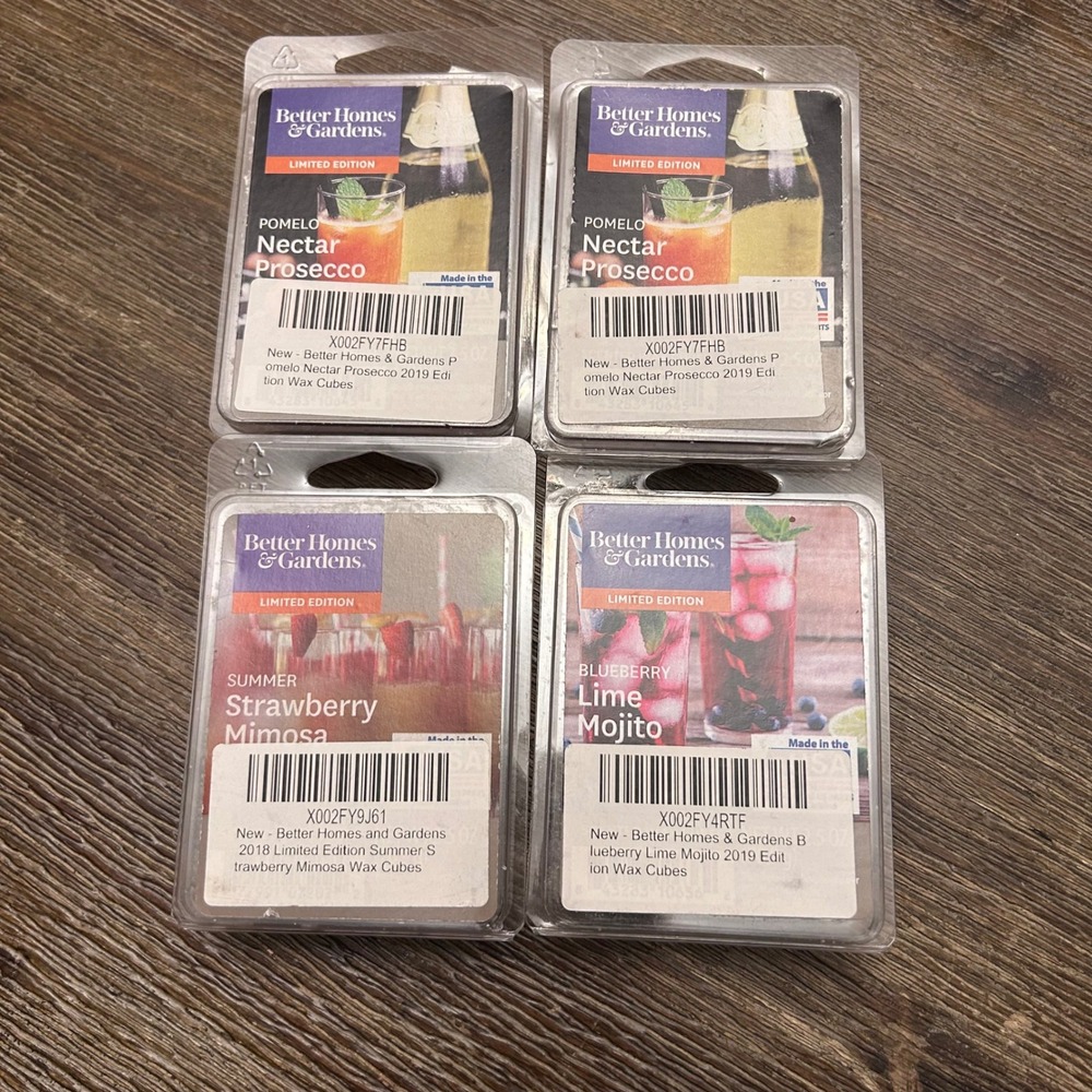 Better Homes Gardens Wax Melts Prosecco Strawberry‎ Mimosa Blueberry Lime Mojito